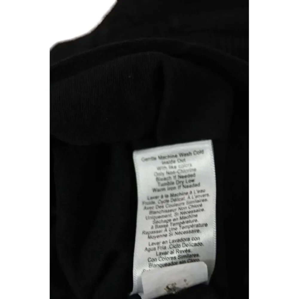 Nation LTD Womens Cotton Crew Neck Puff Sleeve Blouse Top Black Size XS - Picture 5 of 6